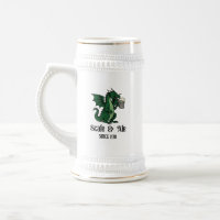 Bier trinkender Drache
