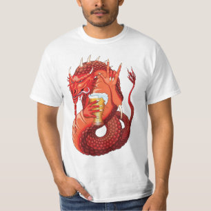 Bier trinkt Drache Männer T - Shirt