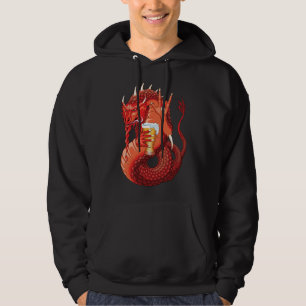 Bier trinkt Dragon Men Hoodie