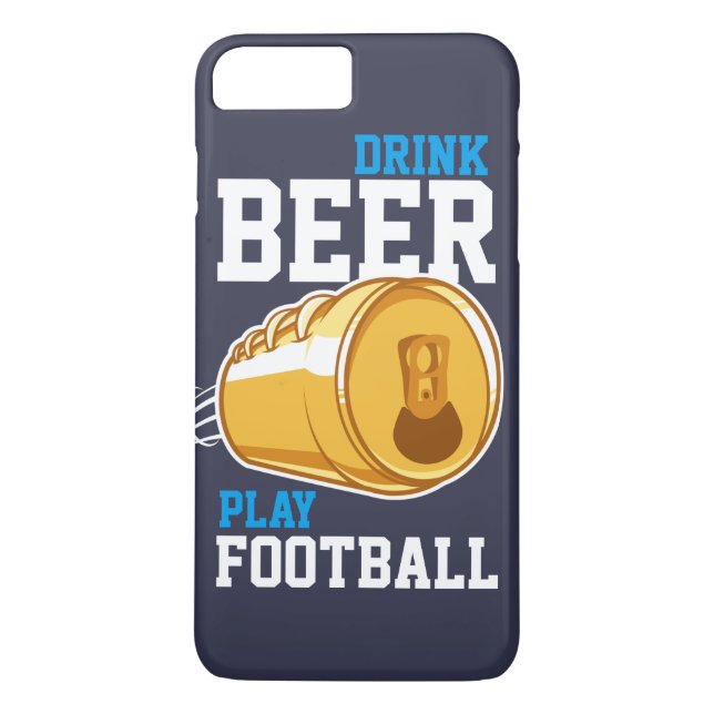 Bier u. Fußball Case-Mate iPhone Hülle (Rückseite)