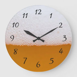 Bier-Uhr Große Wanduhr