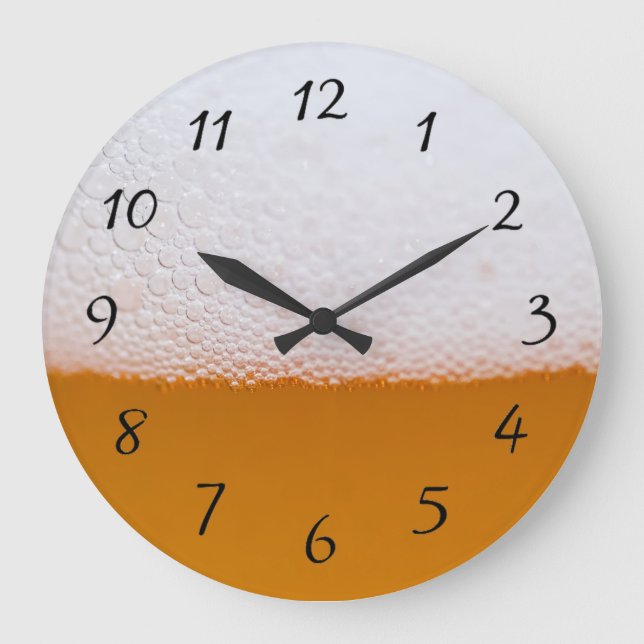 Bier-Uhr Große Wanduhr (Vorderseite)