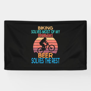 Bier und Bike Geburtstag Banner