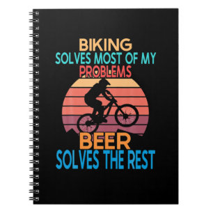 Bier und Bike Geburtstag Notizblock