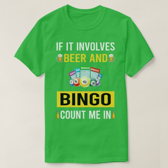 Bier und Bingo T-Shirt (Design vorne)