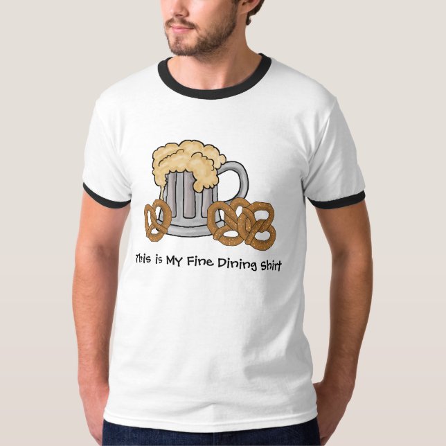Bier und Brezeln verurteilen das Speisen des T - T-Shirt (Vorderseite)