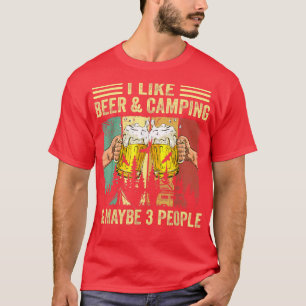 Bier und Camping Lover Vintage Kostüme für Männer  T-Shirt