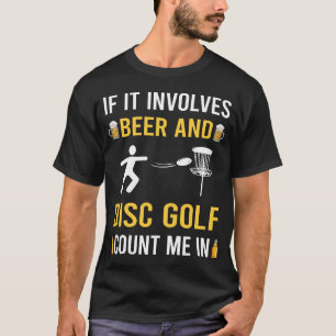 Bier und Discgolf T-Shirt
