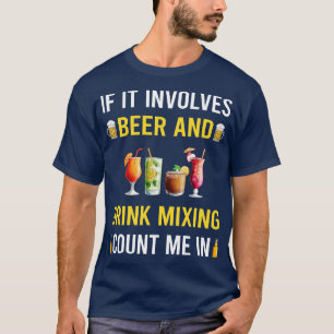 Bier und Getränkemischen Mixologe Mixologie Cockta T-Shirt