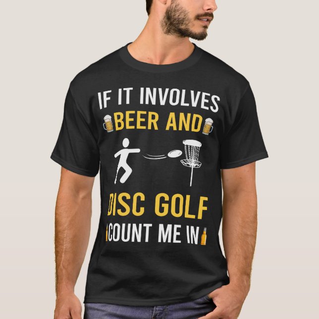 Bier und Golf T-Shirt (Vorderseite)