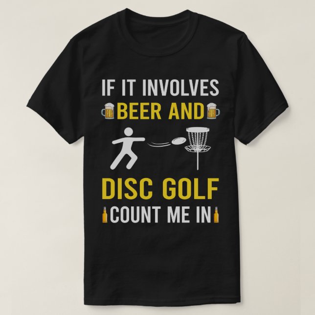 Bier und Golf T-Shirt (Design vorne)