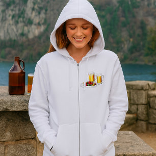 Bier und Grill Frauen ganz Zip Hoodie