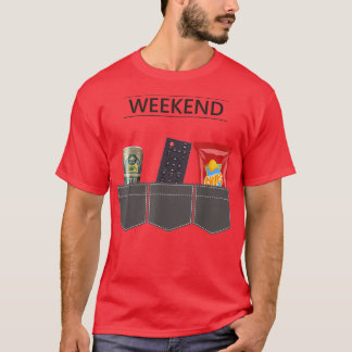 Bier- und Kartoffelchips, Wochenende, Spaß und Spa T-Shirt