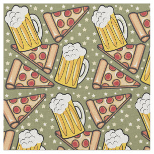 Bier und Pizza Graphtern v3 Stoff