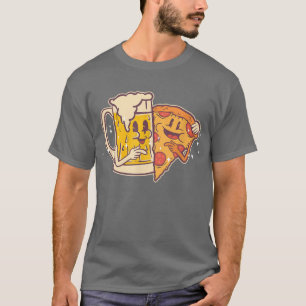 Bier und Pizza Niedlich Funny Beats Pizza 101 T-Shirt
