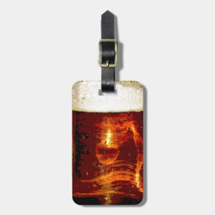Bier und Schaum Gepäckanhänger