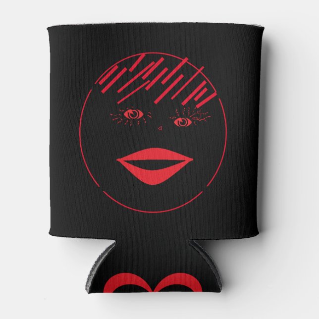 Bier und Soda können mit wunderschönen Frauen kühl Dosenkühler (Vorderseite)