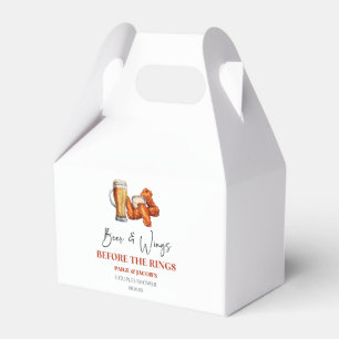 Bier und Wings vor den Ringen Paarschwimmbad Geschenkschachtel