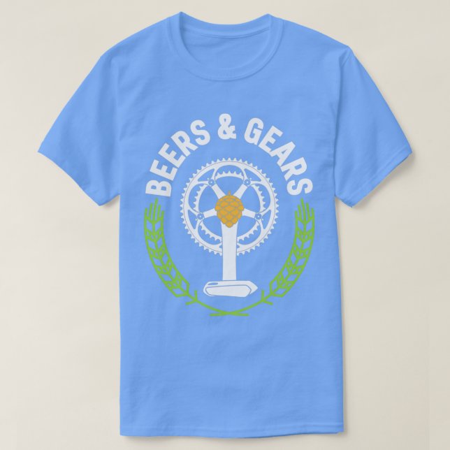 Bier und Zahnradfahrer 2 T-Shirt (Design vorne)