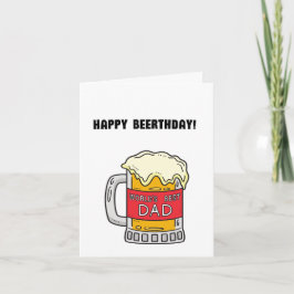 Bier Vater Pun Funny Geburtstag Karte