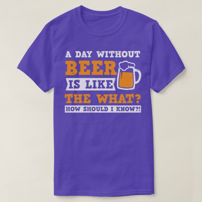 Bier Vater Shirt am Tag ohne Geschenk (Design vorne)
