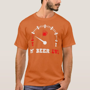Bier Vater Shirt mein Bier Level LVL Geschenk