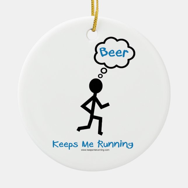 Bier-Verzierung Keramikornament (Vorne)