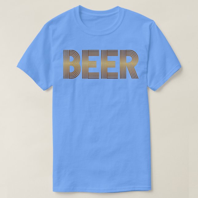 Bier Vintager Retro-Look T-Shirt (Design vorne)