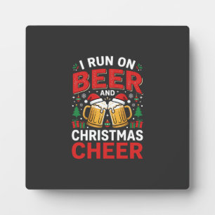 Bier Weihnachtsfreude Feiertags Trinken Fotoplatte