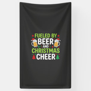 Bier Weihnachtsfreude Feiertags-Trinken Vektor Banner