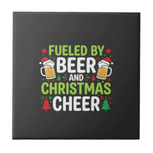 Bier Weihnachtsfreude Feiertags-Trinken Vektor Fliese