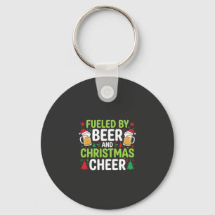 Bier Weihnachtsfreude Feiertags-Trinken Vektor Schlüsselanhänger