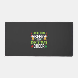 Bier Weihnachtsfreude Feiertags-Trinken Vektor Schreibtischunterlage