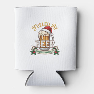 Bier-Weihnachtsfreude-Tasse Santa Hut Stechpalme Dosenkühler