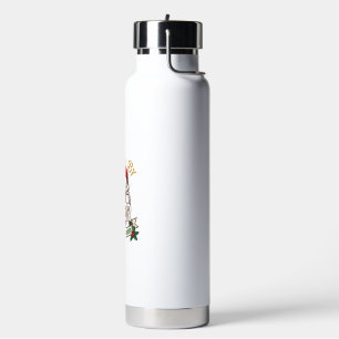 Bier-Weihnachtsfreude-Tasse-Santa-Hut-Stechpalme Trinkflasche