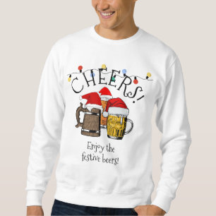 Bier-Weihnachtsmann-Weihnachten Unisex Sweatshirt