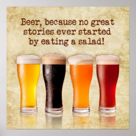 "Bier... weil.. Poster