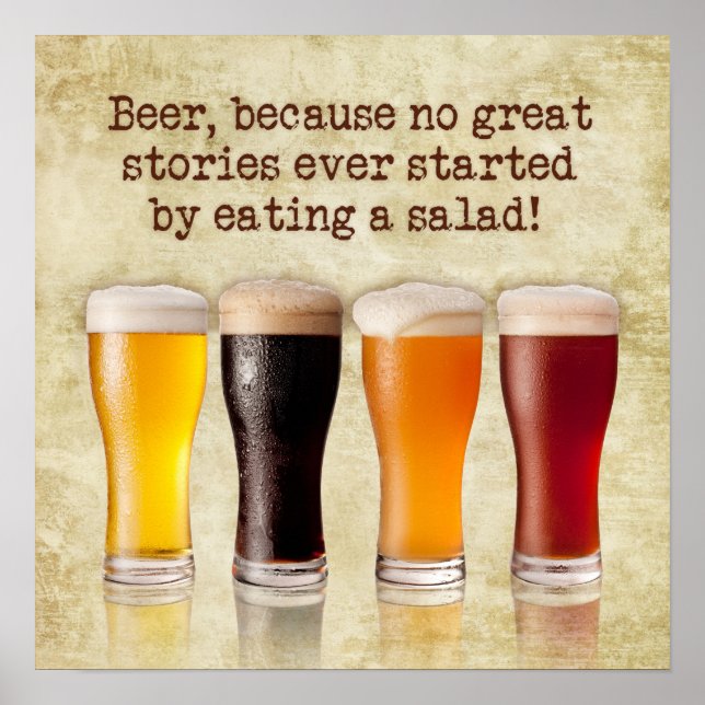 "Bier... weil.. Poster (Vorne)