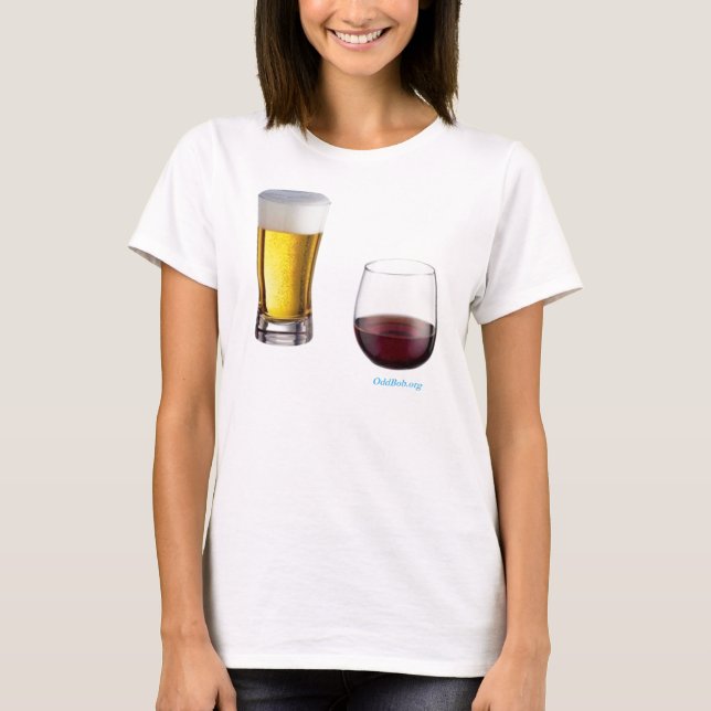 Bier-Wein T-Shirt (Vorderseite)