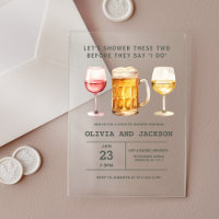 Bier Wine Brewery Watercolor Paare Dusche