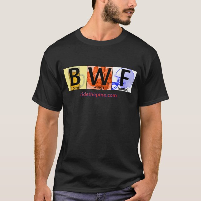 Bier Wings Fußball T-Shirt (Vorderseite)