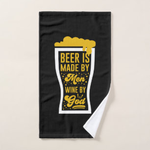 Bier wird von Männern gemacht Handtuch
