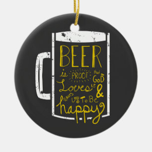 Bier Wisdom Keramikornament