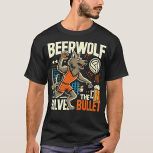 Bier Wolf 80er Vintag Beer Lover T-Shirt