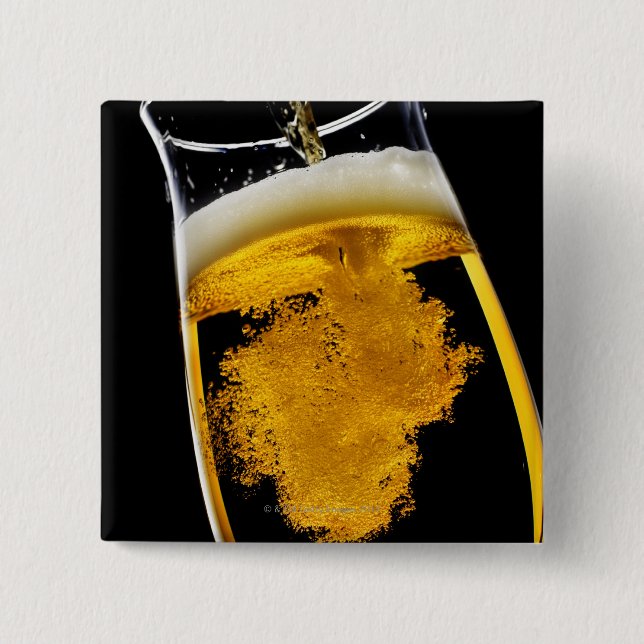 Bier wurde in Glas gegossen, Studio-Aufnahme Button (Vorderseite)