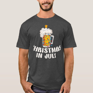 Bier Xmas Bäume Sommer Weihnachten im Juli T-Shirt