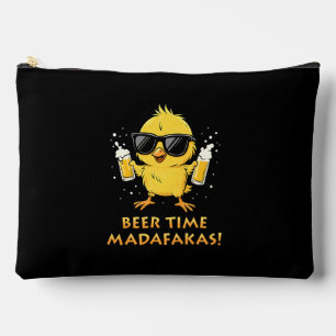Bier-Zeit Madafakas Lustiges Meme Ente Gans Retro Zubehörtasche