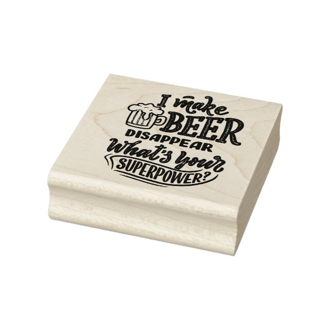 Bier-Zitat verschwinden Gummistempel (Stempel)