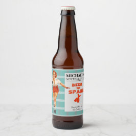 Bier zum Ersparen Bierflaschenetikett