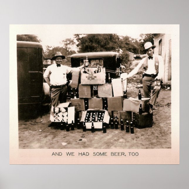 Bierausschüttung, Kilgore, TX 1931 Poster (Vorne)